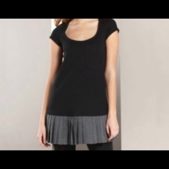 Theory Drop Waist With Pleats Dress